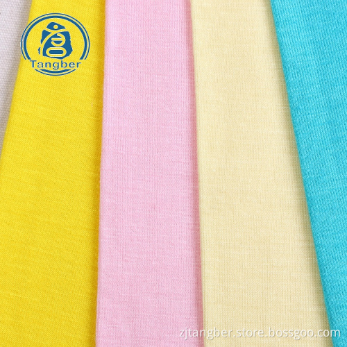 Tissu en jersey simple tricoté pour robe et sous-vêtements